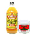 Bragg Organic Apple Cider Vinegar - 473ml + Aztec Indian Healing Clay