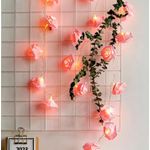 product_image_name-Generic-LED String Lights - Roses, Ambient Lighting,3m Battery Operated Flower String Lights with 20 LEDs, Hanging Flower Garland for Wedding, Bedroom, Christmas Decoration、Part -Artificial flowers-Pink-2