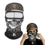Generic Cycling Full Face Mask Skull Sunshade Cover Cap Sunscreen Breathable