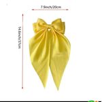 product_image_name-Generic-2pieces Satin Bow Hair Clip - Set (Gold and Cream) ) -2