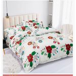 Spice Bedsheets Queen Size bedsheet-4 pieces- White