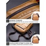 Generic 053 Men Messenger Bag Cowhide Large Capacity Briefcase - Dark Brown - image 4