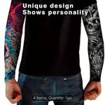 product_image_name-A Design-2pcs Artificial Tattoo Sleeve for Men's T - Shirt - Multicolours-2