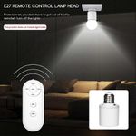 product_image_name-Generic-E27 Wireless Remote Control Lamp Holder – Smart Bulb Socket with Remote Switch - White-2