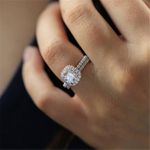 product_image_name-White Label-2- Piece Sparkling Sterling Jewelry Promise/Wedding Ring -  Silver-3