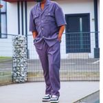 product_image_name-Generic-Fashion Men's Top and Pant Set - Grey-3