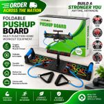 Trailite Foldable Push-Up Board with Resistance Bands