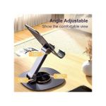 Generic Foldable 360° Rotating Metal Phone Tablet Stand Gray - image 7