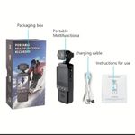 Camera New Safe  Portable 1080P Vlogging Action Camera – 360° Rotatable Lens Camera with Built-in Fill Lights - image 2