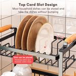 product_image_name-Generic-Dish Drying Rack 3-Tier Dish Racks with Detachable Drainboard Chopstick Rack Bowl Holder Storage Rack for Kitchen Counter-8