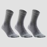 product_image_name-Artengo-High Sports Socks RS 160 Tri-Pack - Grey-1