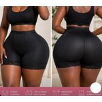 product_image_name-Heavenly Shapewear-Women Hip Lifter Cushion Shapewear Shorts – Hip Enhancer Seamless Body Shaper Push Up Hip Shorts - Seamless Hip Enhancer & Curve Shaping Body Shaper With Lace Trim - Black-1
