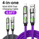 product_image_name-Generic-4 in 1 USB-C cable, PD fast charging, data sync, USB-A, Type-C-1