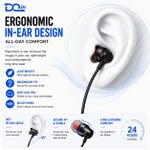 Generic Type-C Wired Earphones with Microphone - Metal Bass Stereo Earbuds, Noise Isolating, Volume Control, 1.2m Cable - image 3