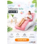 product_image_name-Generic-Inflatable Sofa Single Size Lounge Chair – Portable Air Couch, Anti-Rollover, Breathable Material-2