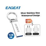 EAGEAT Pen Flash Drive 3.0 128GB - Metal OTG Micro USB Type-C