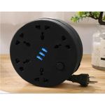 product_image_name-Generic-Cameland Travel Power Strip,6.56Ft Extension Cord with 3 Usb Ports and 5-Outlet,Ultra-Compact Wide Spaced Multi Outlets Plugs Sockets,Room,For Room,Work-3