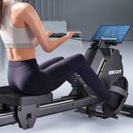 product_image_name-Generic-Magnetic Rowing Machines for Home 350 LB Weight Capacity, 32 Levels Resistance Row Machine with Dual Slide Rail Space-Saving Vertical Storage - Black-2