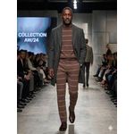 product_image_name-Generic-Men's Striped Knit Crewneck Sweater - Plum & Lime Green-3