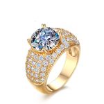 Cacana One Set Engagement/Wedding Ring- Gold