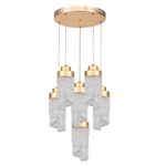 Generic 3 Colors Luxury Stylish Ceiling Fanlight With Chandeliers + Remote Control -  Gold