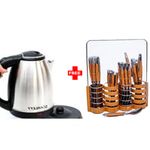 product_image_name-Scarlett-Electric Kettle - 2 Litres Silver + 24 Pieces Cuttlary Set-2