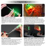 Generic Intelligent Voltage Tester Pen AC Non-contact Induction Test Pencil Voltmeter Power Detector Electrical Screwdriver Indicator - image 5