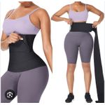 product_image_name-A & Shine-Classic Large Size Tummy Wrap Waist Trainer For Women - Black-1