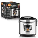 product_image_name-RAF-5L Rice Cooker -900W - Silver/Black-1