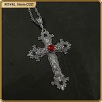 product_image_name-ASHION-Unisex Stainless Steel Cross Pendant Chain – Fashion Jewelry for Men & Women-2