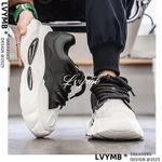 product_image_name-LVYMB-New Limited Edition All Cow Leather Men's Sports And Leisure Fashion Sneaker Shoes With Bold Lace Up Design - Black-8