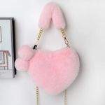 product_image_name-Fashion-HUAHAU New plush caring handbag shoulder bag cross-body bag coin purse fashionable anti-theft-7