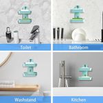 Generic 2 Layer Soap Dish Box/Rack, No Drill Bathroom Accessory, Wall Mounted Sponge Rack, No Drill, Removable 13x8x15.5cm - image 4