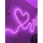 Generic Flexible DIY LED Neon Rope Light Sign - Pink - image 2