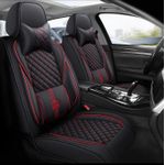 AD Universal Full Complete Luxury Leather Car Seat Cover and Acessory Set - Multicolour - image 2