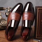 product_image_name-Fashion-Men’s Brown Elegant Business Formal Pointed Toe Leather Shoes With Side Zipper-3