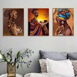 product_image_name-Generic-3pcs Peinture Sur Toile De Femme Noire Africaine, Peinture Suspendue De Décoration Murale Vintage-7