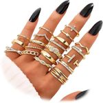 product_image_name-Fashion-20 Pieces Gold Rings Set - Luxury Affordable Daily Different Styles-2
