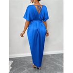 Generic Glossy Satin Flowy Maxi Dress