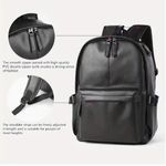 Generic Men's Lightweight Backpack - Large Capacity Anti-Fade Black Laptop Bag - image 8