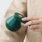 product_image_name-Generic-Electric lint remover, 6-blade, USB rechargeable, suitable for clothing - Green-4