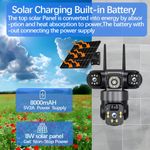 Generic 4G Solar Security Camera – 3 Lens - image 3