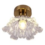 Generic Elegant Floral Glass Concealed Ceiling Light – Tri-Color Dimming - image 2