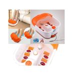 product_image_name-Spa Care-Professional Pedicure  Massager Bowel - Footbath/Deep Feet Cleansing Bowel - White/Orange -3