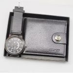 product_image_name-Raglan-2 Pieces Set Men Top Brand Leather Watch And Wallet Gift Pack-Multi. -1