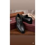 product_image_name-Generic-Men's Premium Black Leather Loafers - Formal Slip-2