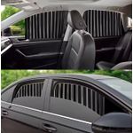 product_image_name-Generic-4PCS Car Front And Rear Window Magnetic Sunshades Anti-UV Window Shades Retractable Sun Protection Heat Insulated Car Side Window Curtain -8