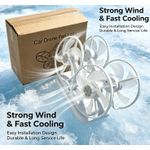 General  Ceiling Fan Light  ,Multifunctional 4-Blade with Remote Control, Strong Wind, LED Lamp, Easy Install-White - image 3