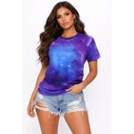 product_image_name-Generic-Women's Galaxy- Patterned Crewneck T-shirt - Purple-1