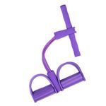 product_image_name-Generic-Tummy Trimmer Pedal Resistance Band – Sit-Up Puller Yoga Foot Pedal Exerciser For Home Workout (Abs/Arms/Legs), Purple -4